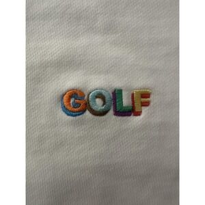 Golf Wang Sweatshirt Mens XL White Crewneck Pima Cotton Embroidered Logo Peru